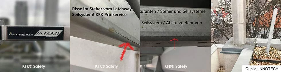 KFK bundesweit Prüfservice Latchways, Bornack Latchway Seilsysteme